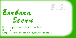 barbara stern business card